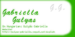 gabriella gulyas business card