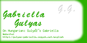 gabriella gulyas business card